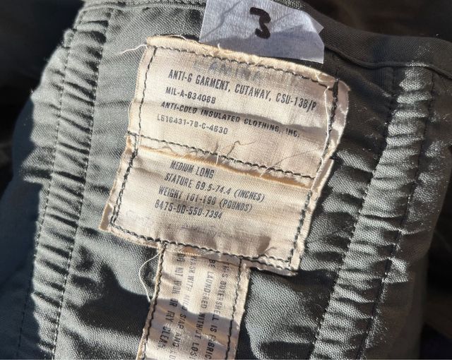 TRAJE ANTI G PILOTO MILITAR 