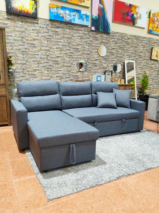 Oferta: Sofa Cama Chaise Longue xavi 220cm.