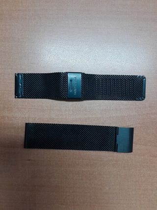 CORREA NEGRA MILANESA 20MM