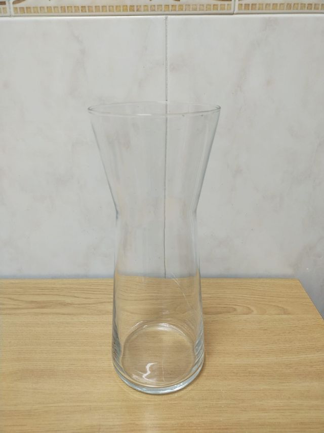 Jarrón Florero de cristal