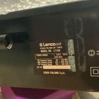 TURNER AM-FM -LW STEREO LENCO  hifi vintage