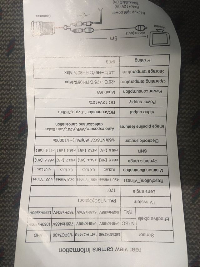 Cámara Marcha Atrás Nueva