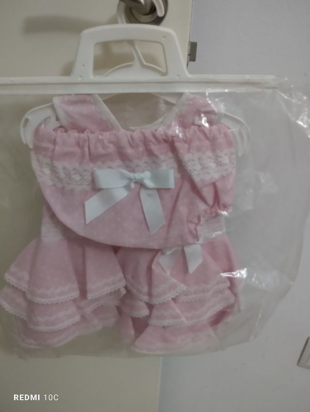 Traje flamenca bebé. Hecho a mano