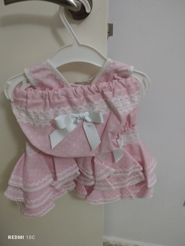 Traje flamenca bebé. Hecho a mano