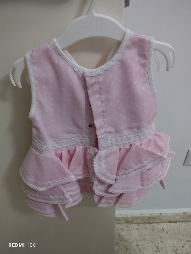 Traje flamenca bebé. Hecho a mano