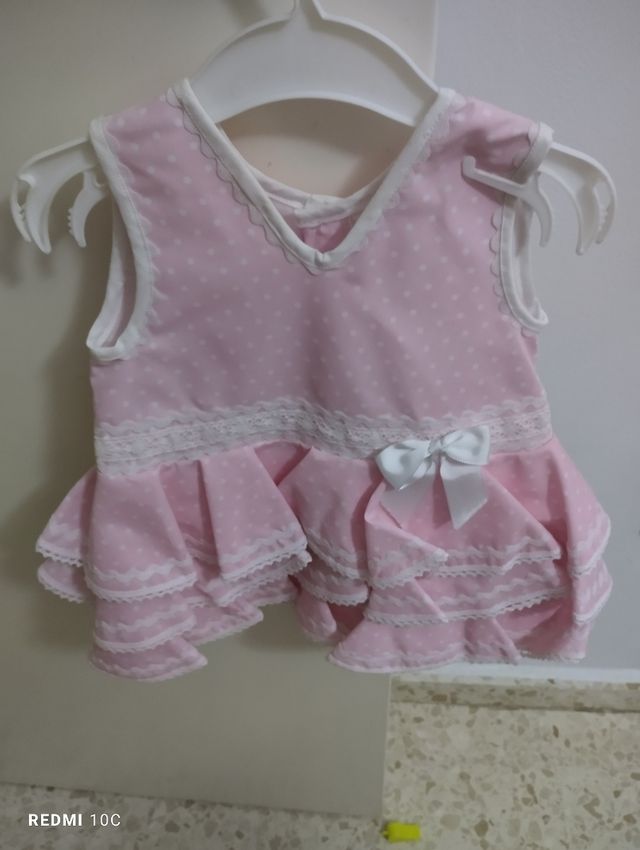 Traje flamenca bebé. Hecho a mano