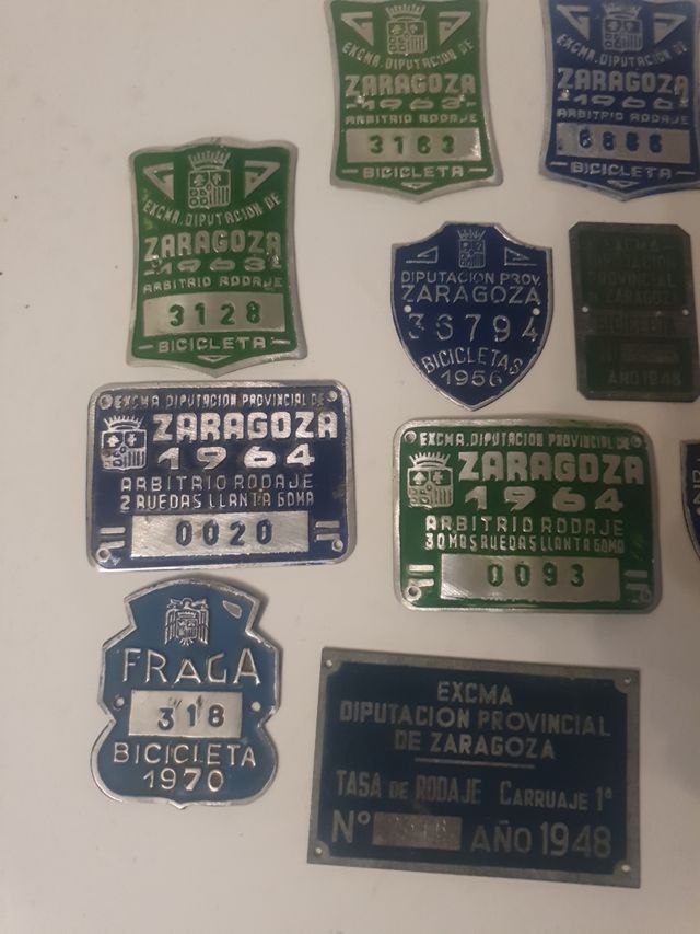 Matrículas bicicleta Zaragoza