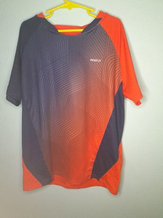 Camiseta deporte Naranja y azul 12 años Decathlon
