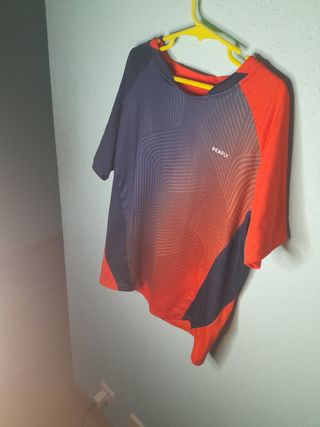 Camiseta deporte Naranja y azul 12 años Decathlon