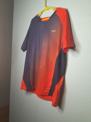 Camiseta deporte Naranja y azul 12 años Decathlon