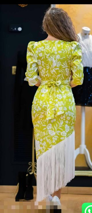 Vestido flecos 