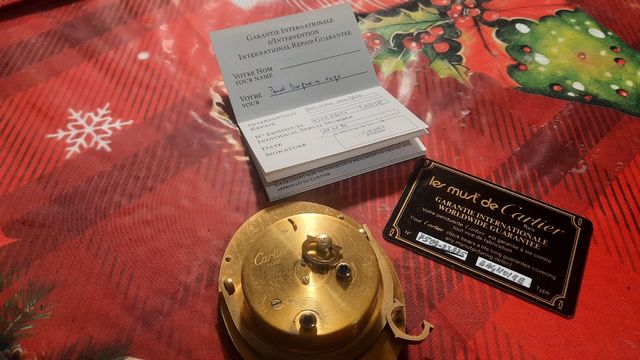 Sveglia Cartier meccanica anni 80