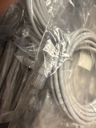 Cables de red 5 metros por 1 euro cada uno