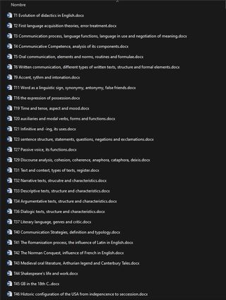 Temas Oposiciones Secundaria Inglés
