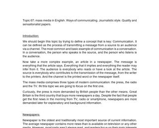Temas Oposiciones Secundaria Inglés