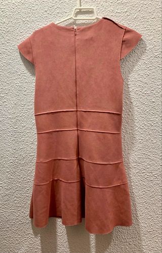 Vestido antelina rosa de Sfera talla 38