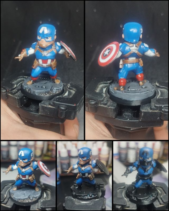 Marvel United - Captain America dipinto a mano