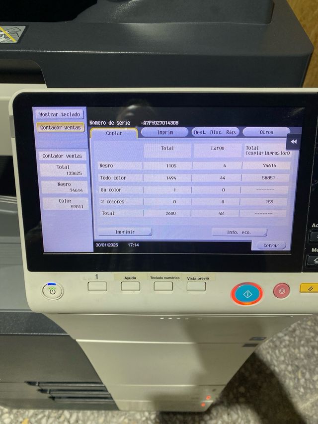 Fotocopiadora konica minolta bizhub c308