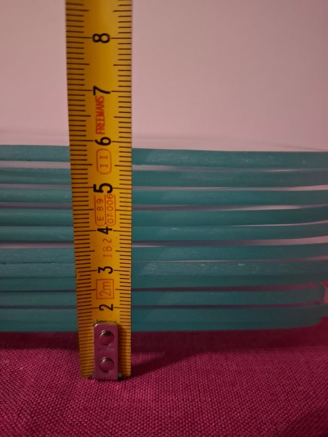 11 bandejitas de cristal