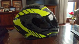 Casco de moto modular
