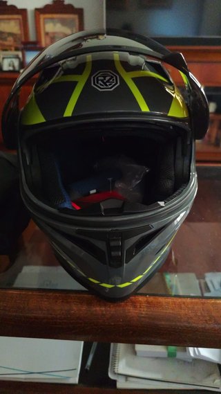 Casco de moto modular
