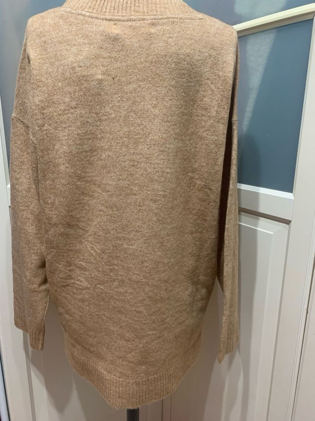 Maglione lungo beige