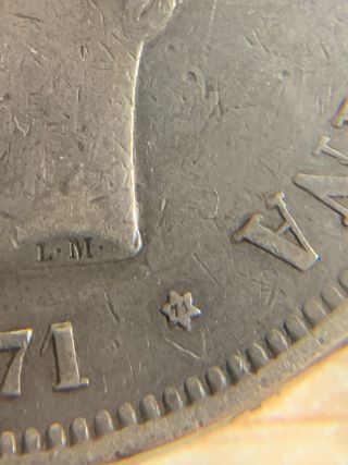 5 pesetas 1871 amadeo saboya españa plata 
