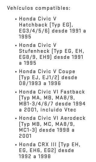 Roscada Honda Civic EG EK (Nueva)