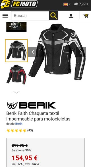 Chaqueta cordura Berik Faith 