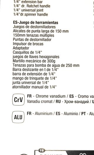 Maleta aluminio herramientas 55 pcs