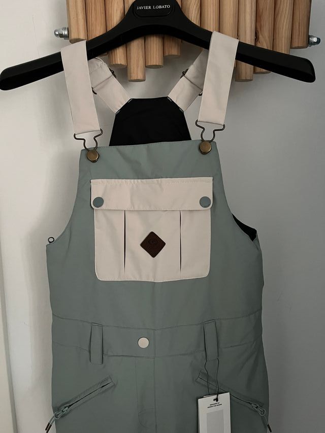 Peto de nieve Ripcurl, verde agua, con etiqueta