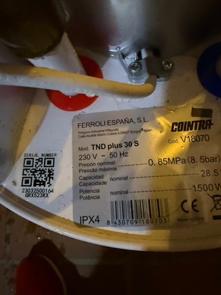 Thermo electrico agua caliente
