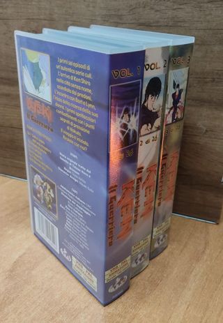 3 VHS Ken Il Guerriero vo. 1 - 2 - 3