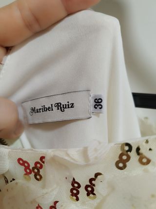 Vestido de fiesta talla 36 pero da talla 38