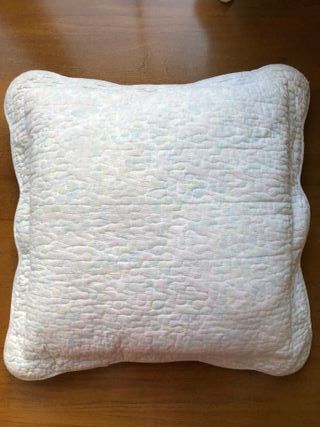 Colcha cama 90/tonos pastel / puntilla blanca
