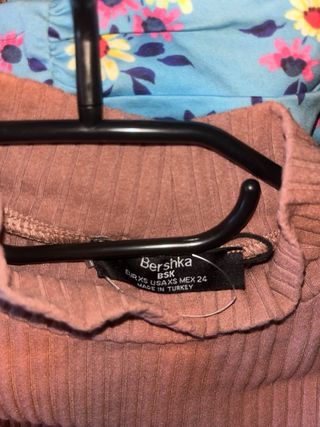 Camiseta canalé Bershka