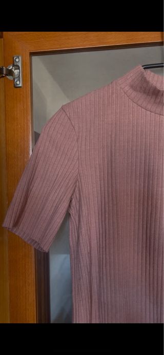Camiseta canalé Bershka