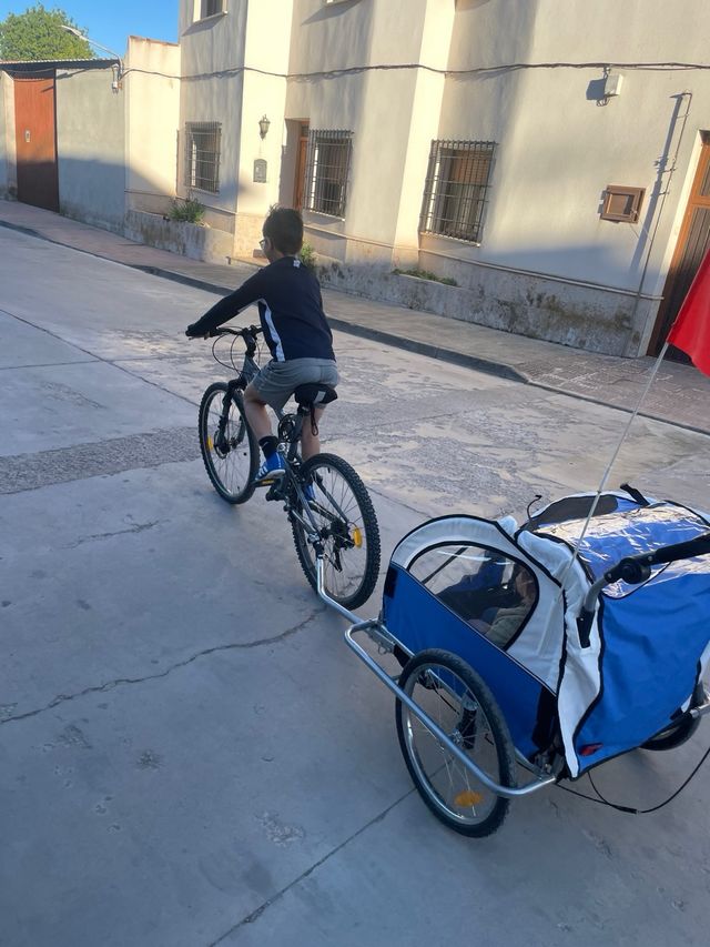 Remolque/Carro para bicicleta 2 plazas
