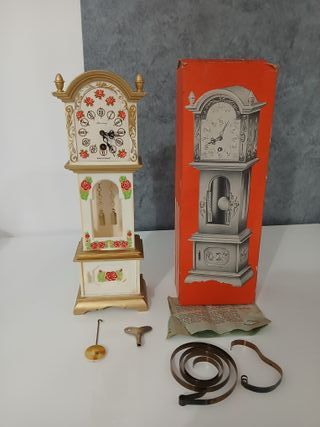 Orologio Pandolo Miniatura Grandfather Vintage