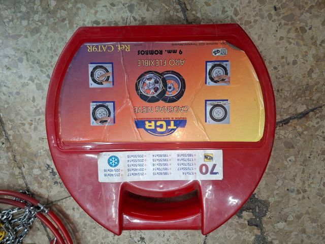 Cadenas de nieve para ruedas.