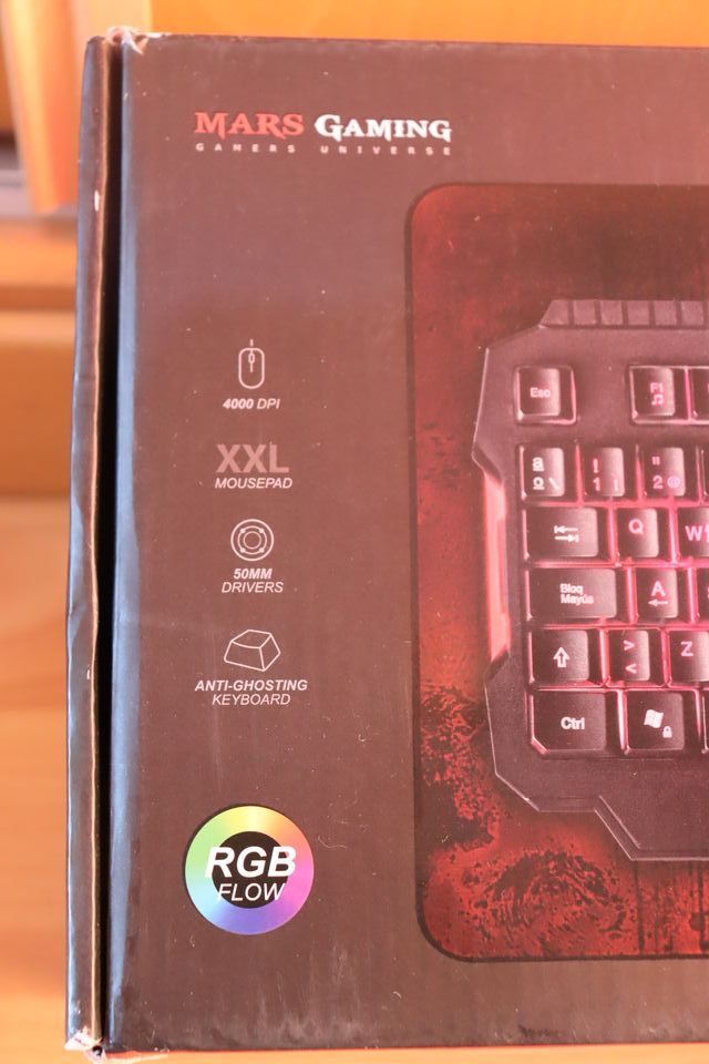 Teclado Mars Gaming MCP-RGB2 Negro 4in1 Português