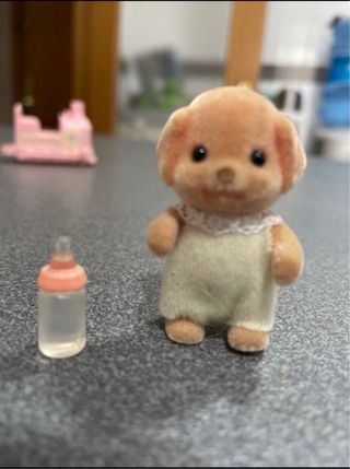 SYLVANIAN FAMILIES BABY TRAIN+BEBE+PARQUE INFANTIL