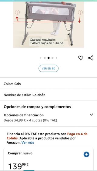 Mini cuna, bañera plegable, reductor,hamaca bañera