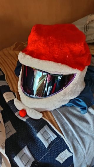Funda casco papa noel