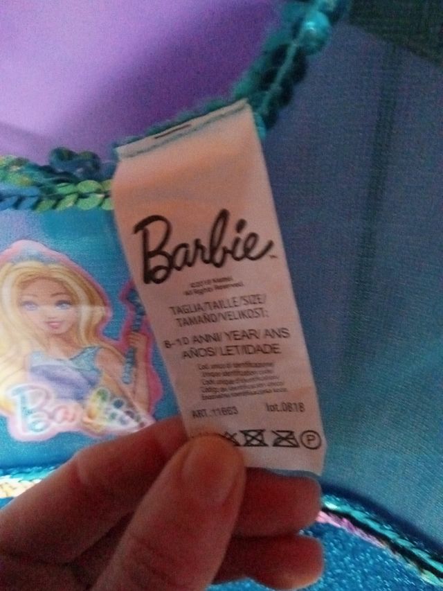 Vestito carnevale barbie