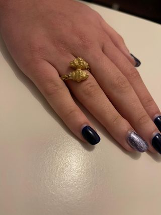 ANILLO DE ORO 18 QUILATES Y DIAMANTES