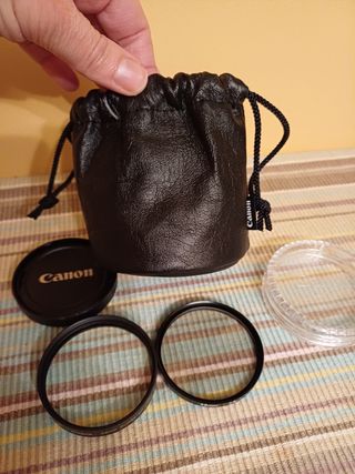 Bolsa Canon para objetivos y lentes aproximación