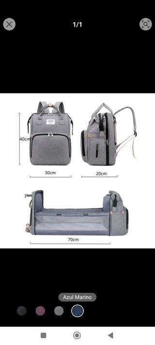 Mochila cambiador bebé