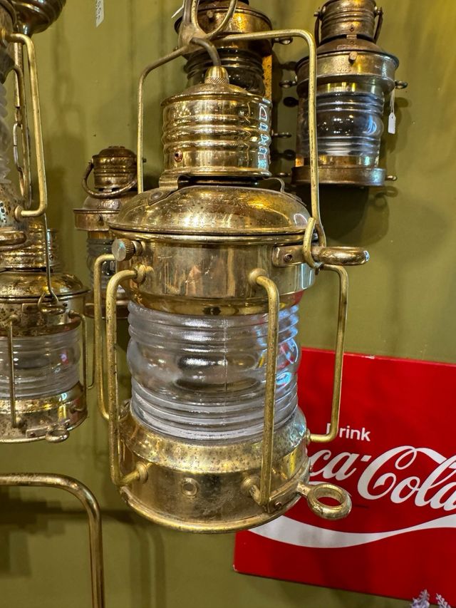 5 Lámparas barco antiguas años 70