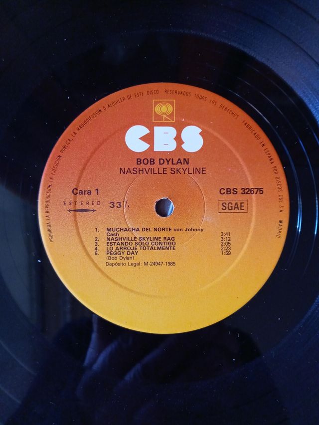 Bob Dylan. Nashville Skyline. LP 1985.